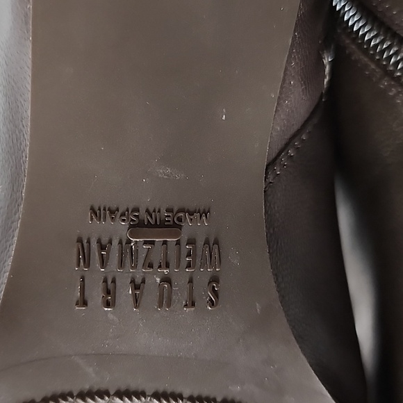 RARE Vintage Stuart Weitzman Heeled Boots Dark Brown Nappa Leather Ankle Booties - Picture 8 of 16